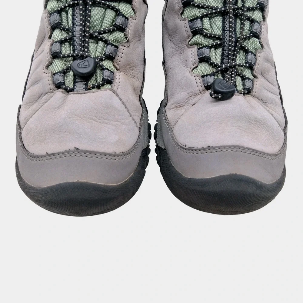 Keen Boots Mens Size US 7 Gray Nubuck Waterproof Ankle Winter Hiking Trail